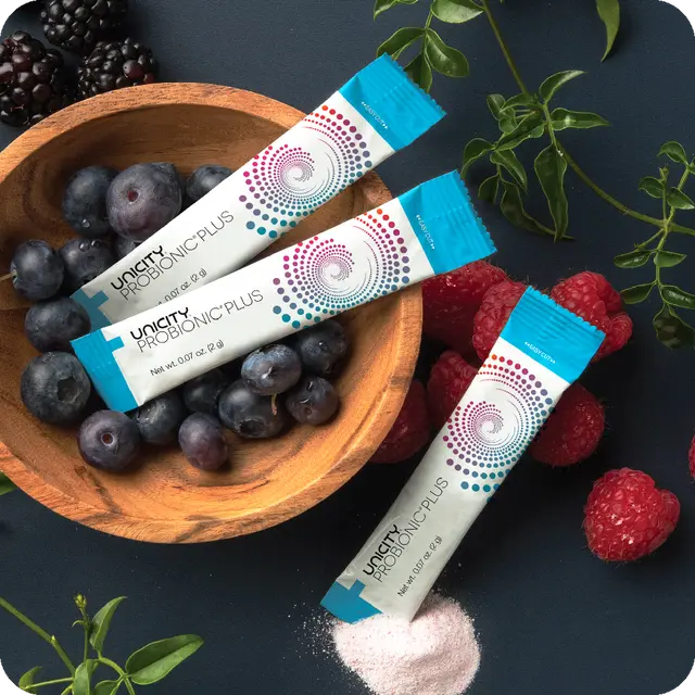 ProBionic Plus stick packs by fruit