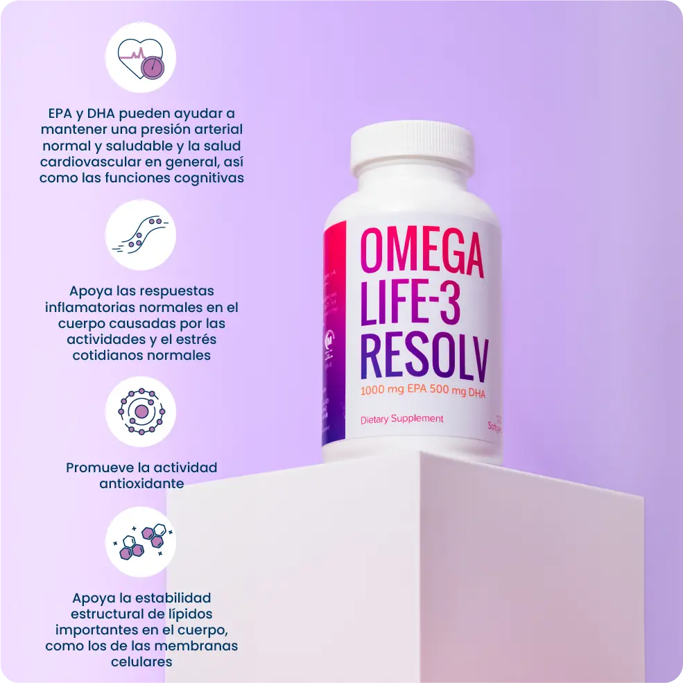 Beneficios de tomar OmegaLife-3 Resolv de Unicity