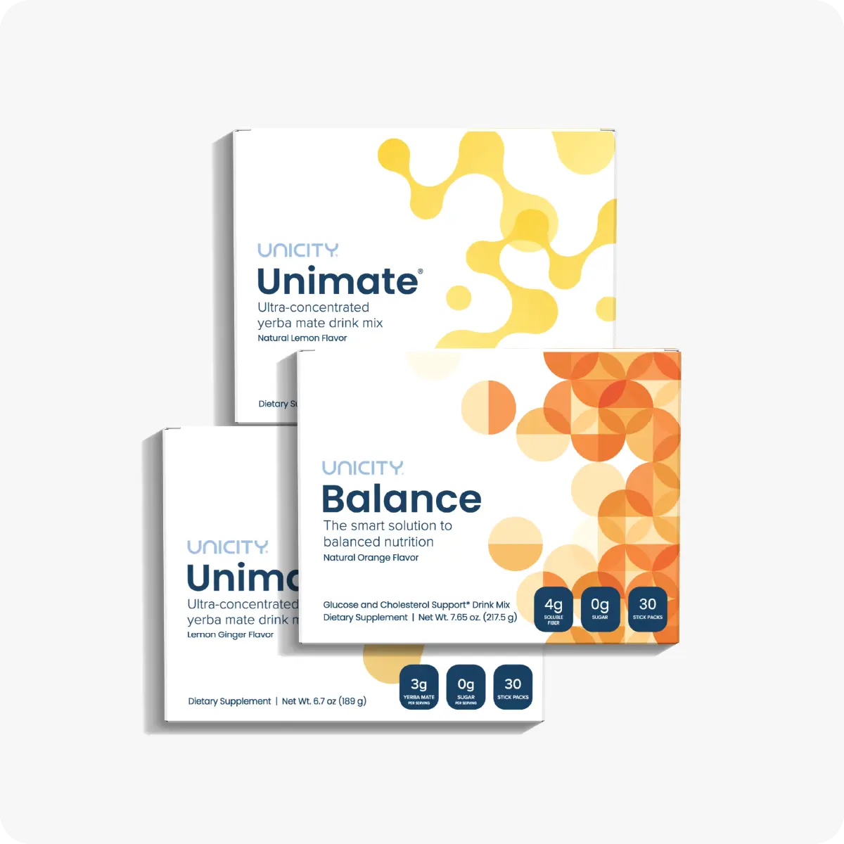 Unicity Unimate Lemon 30 Packs Dietary Supplement Great