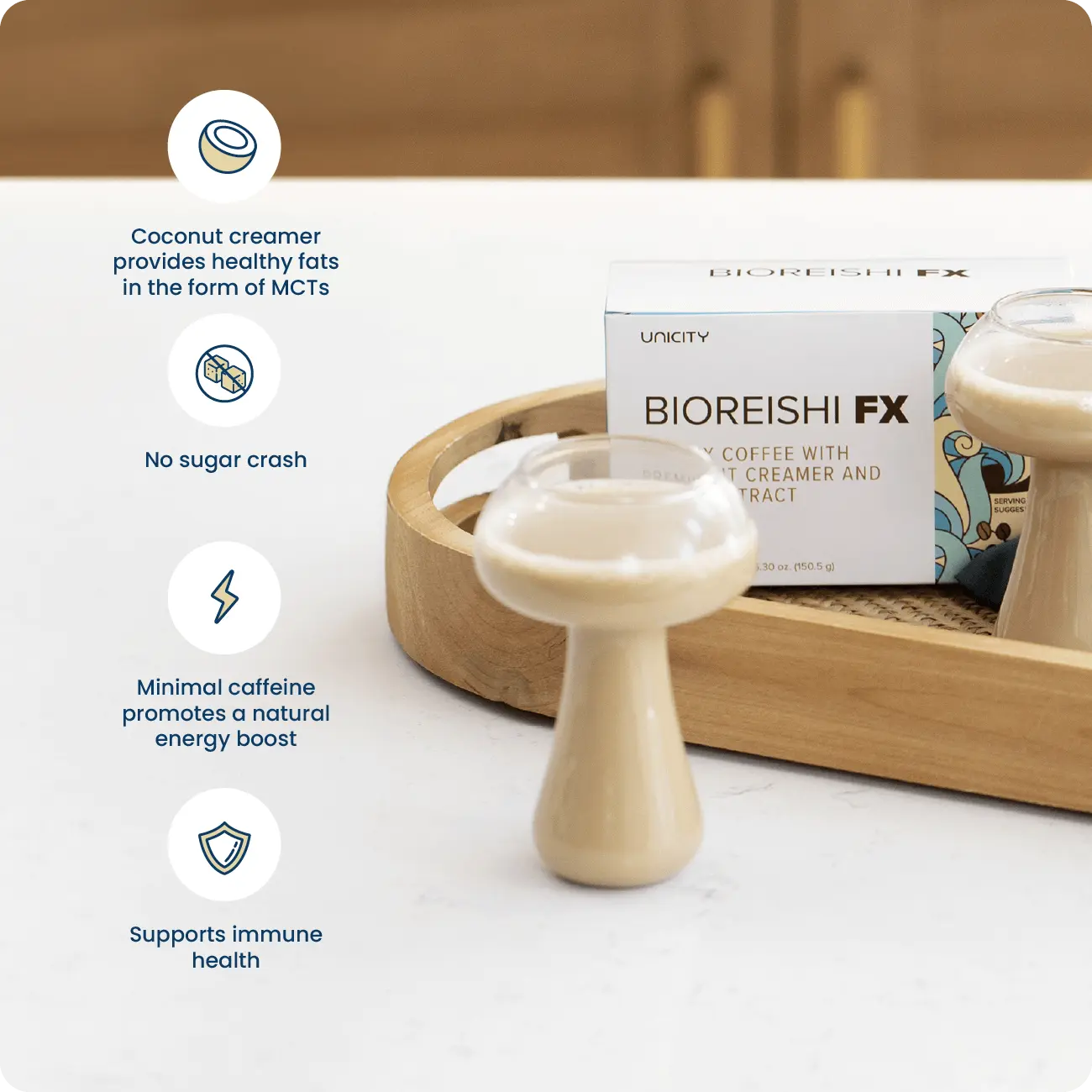 BioReishi FX—tasty instant coffee packets | Unicity