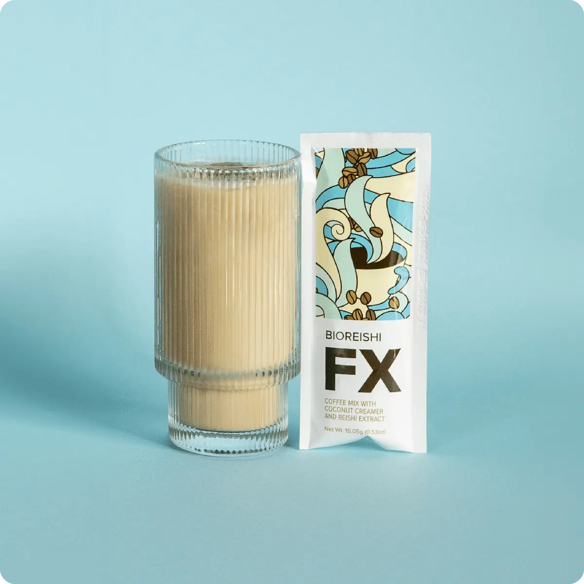 BioReishi FX—sabrosos paquetes de café instantáneo