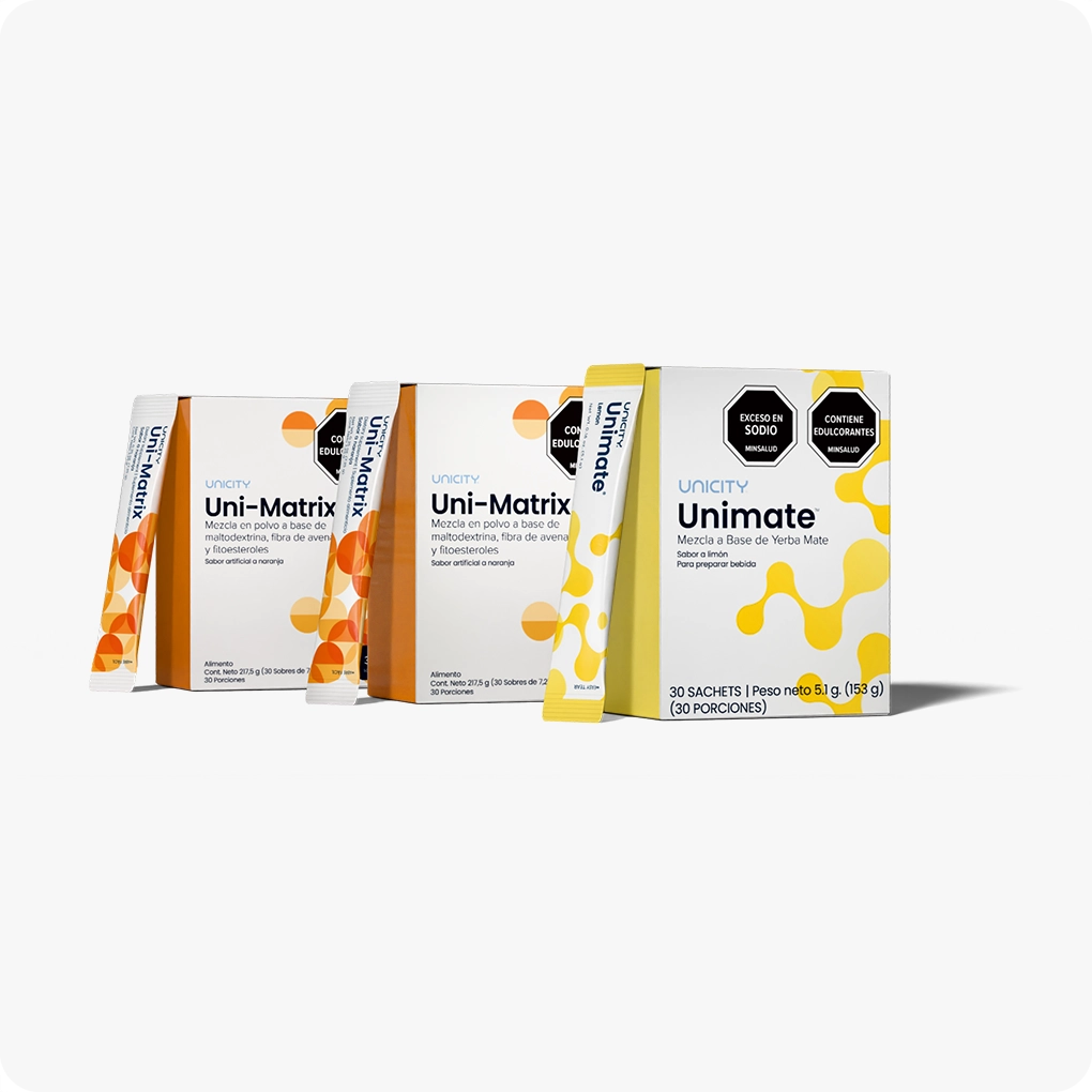 El paquete Feel Great Uni-Matrix: Lemon Unimate + Orange Uni-Matrix