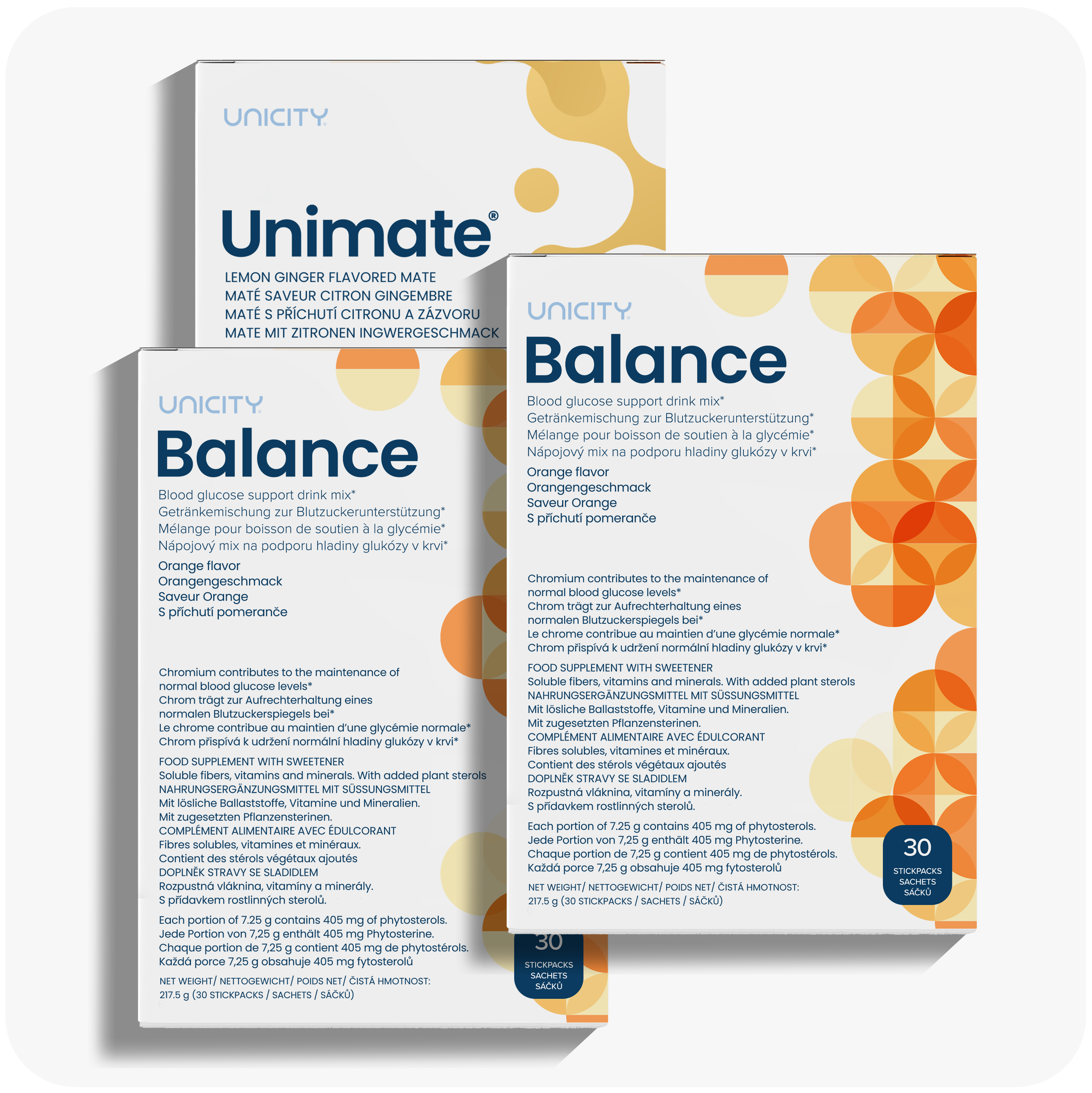 まっちゃみるくunicityユニシティ【ビジョン2個】 2X 🍋Unimate + 1X 🍊Balance + Free Unicity-Bottle (Unicity Feel