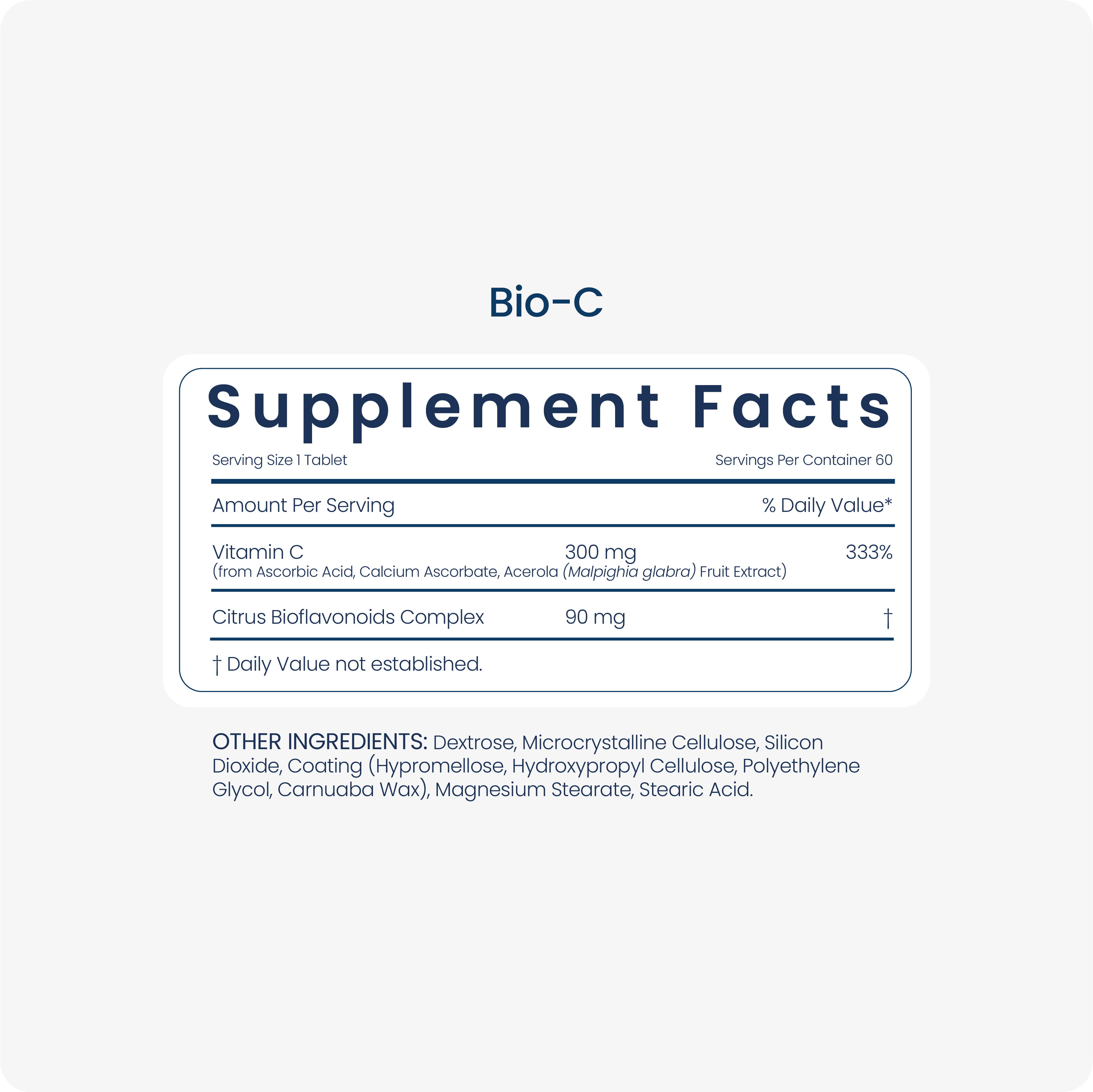 Bio-C supplement facts
