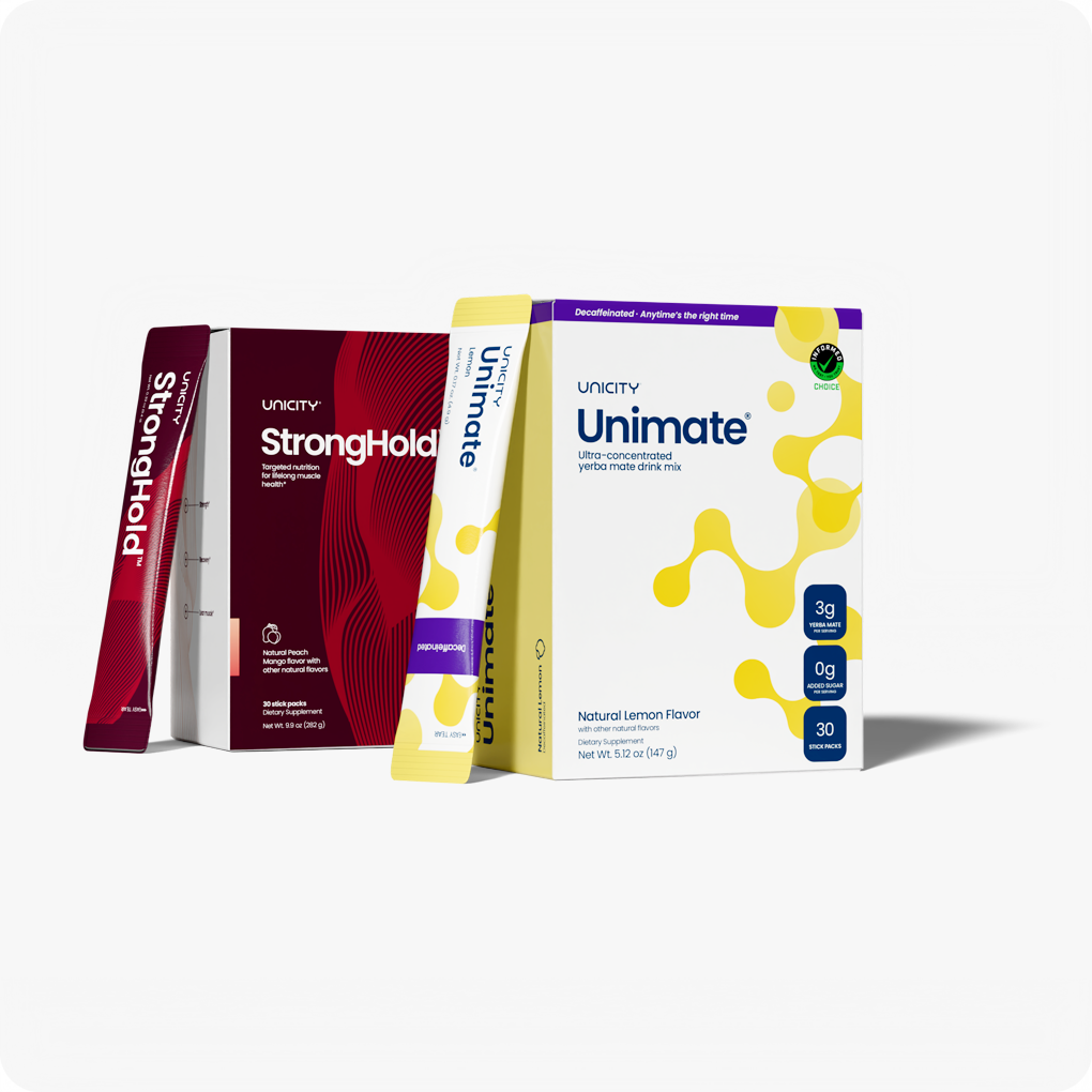 Unimate + StrongHold Pack Energy, Focus & Muscle Support with