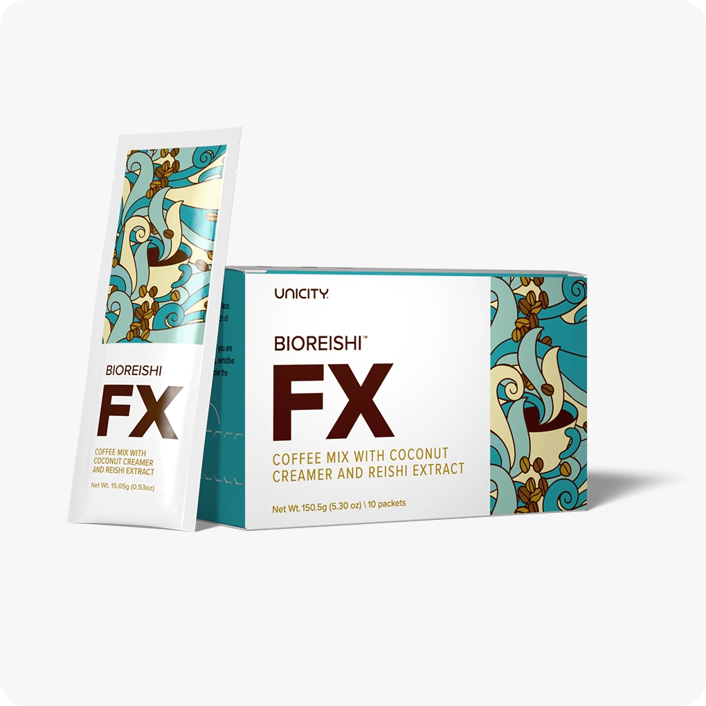UNICITY BIOREISHI FX コーヒー BioReishi FX—sabrosos paquetes de café instantáneo