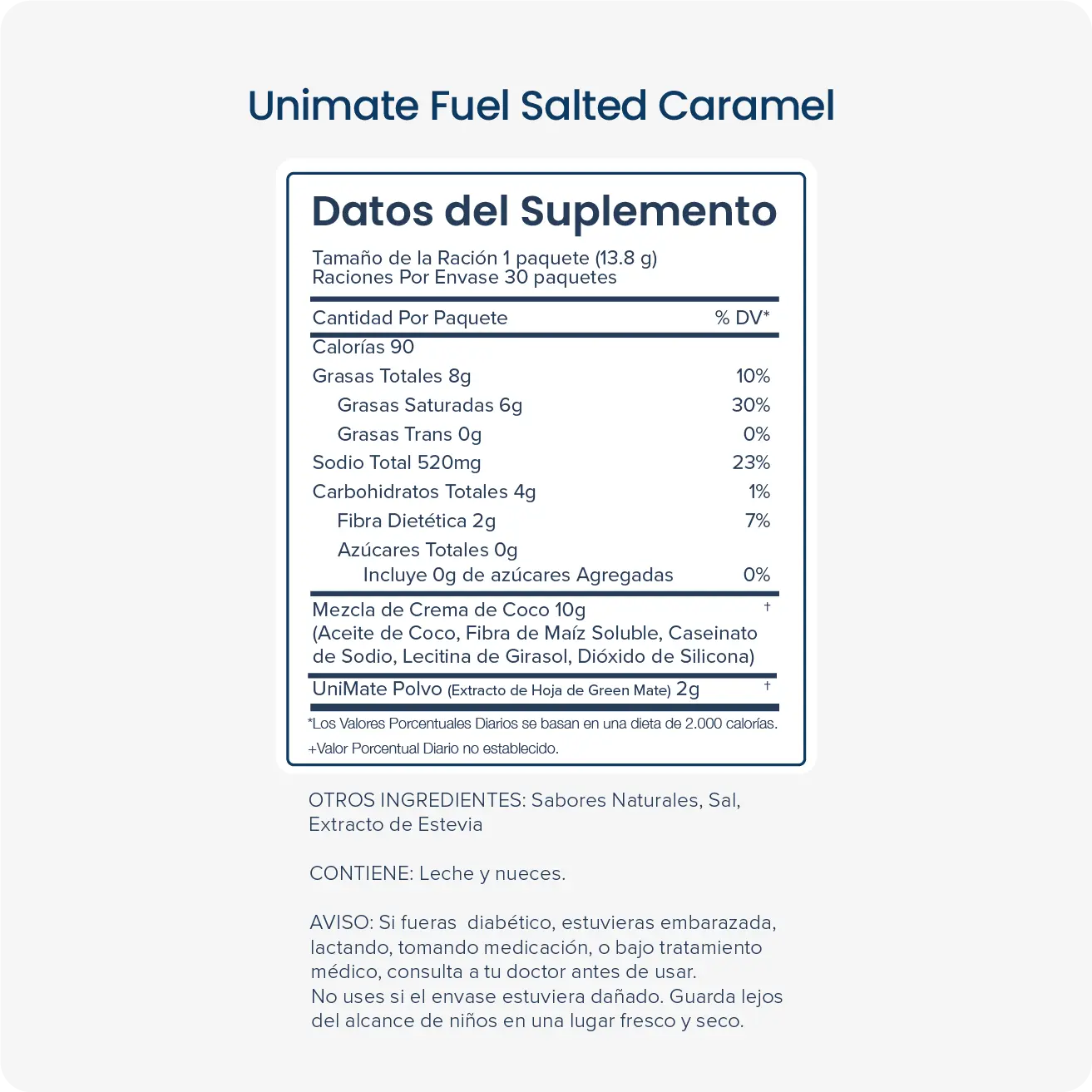 Unimate Fuel Salted Caramel - Energía y Control del Apetito