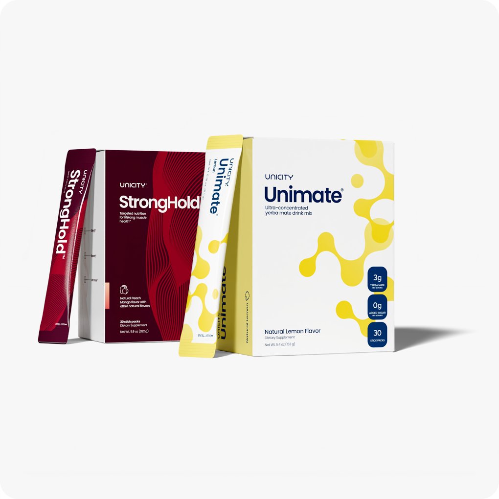 Unimate + StrongHold Pack Energy & Muscle Support with Creatine