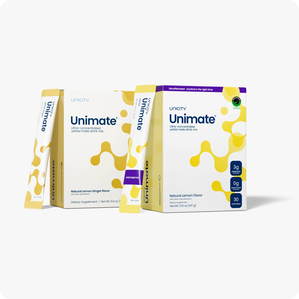 Unimate Booster Pack Yerba Mate Drink Mix Bundle for Focus & Endurance
