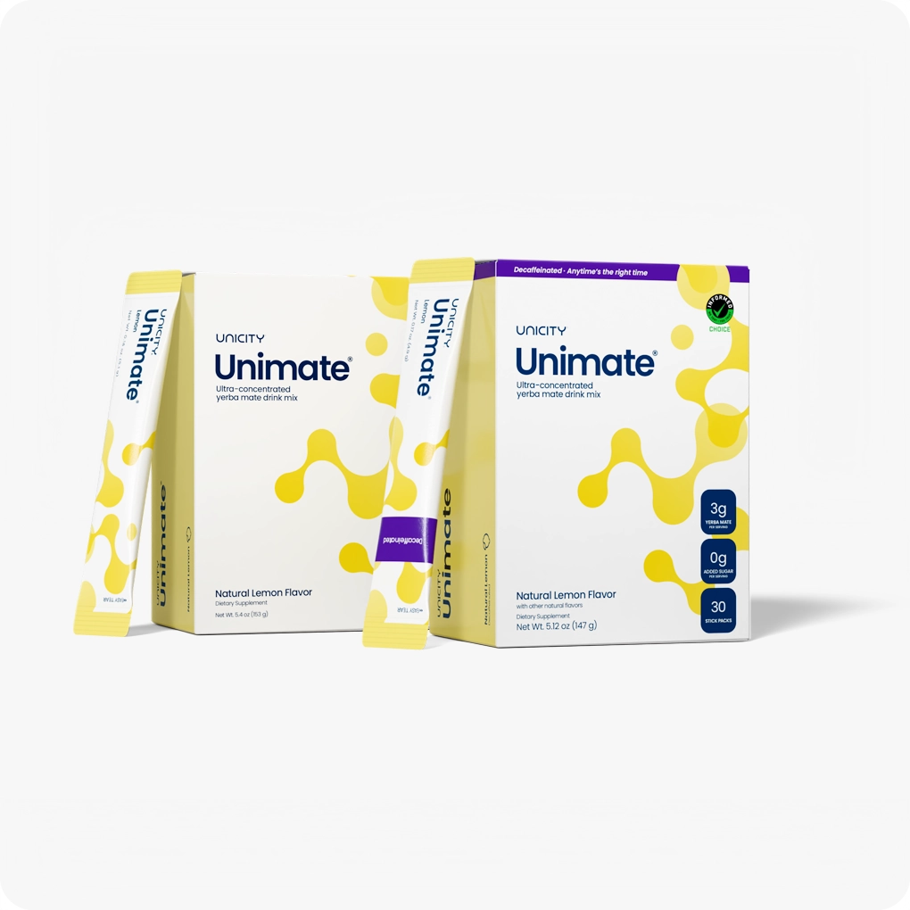 Unimate Booster Pack Yerba Mate Drink Mix Bundle for Focus & Endurance