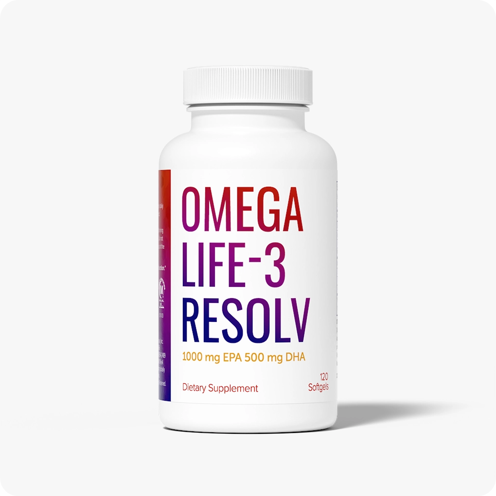 OmegaLife-3 Resolv Fish Oil Supplement with EPA & DHA for Heart