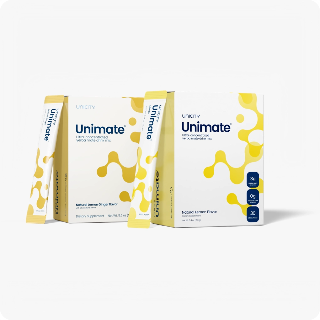 Unimate Booster Pack Yerba Mate Drink Mix Bundle for Focus & Endurance