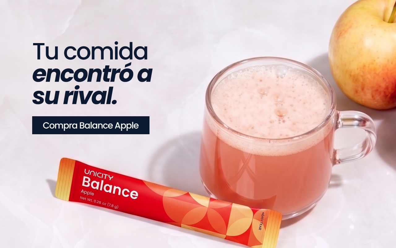 Tu comida encontró a su rival. Compra Unicity Balance Apple.